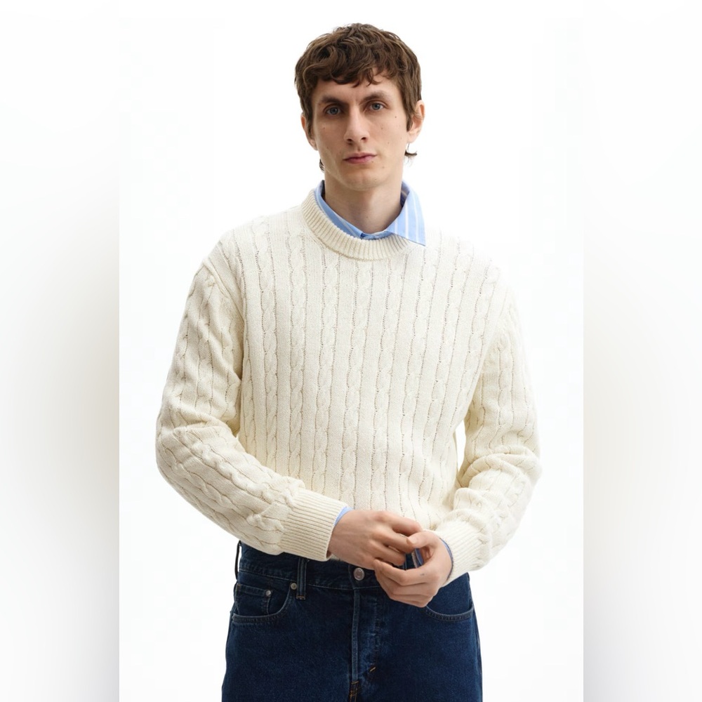 H&M Regular-Fit Cable Knit Sweater